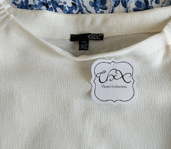 Women's Off-Shoulder Cream Top - Picture 2 of 4